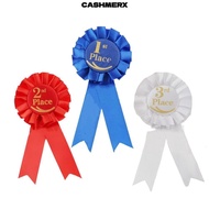 CASHMERX Ribbon Award Set, Blue,Red,White Recognition Ribbons Rosette Ribbon, Honorable Ribbon