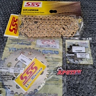 Gear Gir Depan Belakang RX King SSS Set Rantai ukuran 428 Standar