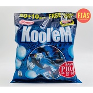 60 pcs Kool'eM Mint Chew Dragees Candy