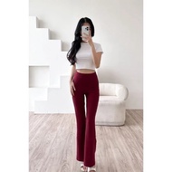 Amalia Daily Flare Pants - Highwaist Flare Pants - Highwaist Culottes Cutbray PREMIUM Flare Pants Hi