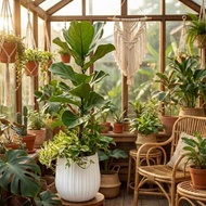 琴葉榕綜合觀葉盆栽 落地盆栽 大盆栽 白條紋水泥盆栽 開幕送禮