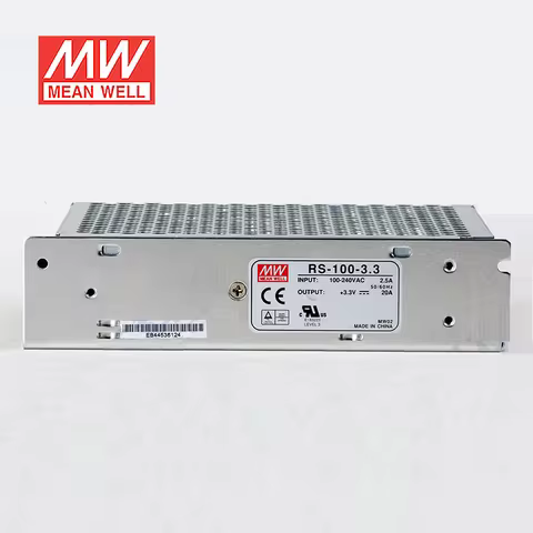 MEAN WELL power supply RS-100 RS-100-3.3 3.3V 20A RS-100-5 5V 16A RS-100-12 12V RS-100-15 | 15V RS-1