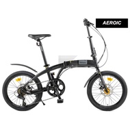 AEROIC Original Discovery  20er 2021Alloy Folding Bike Black Grey