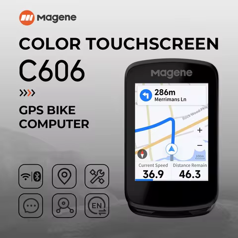 Magene C606 Touchscreen GPS Bike Computer Navigation WiFi Cycle Speedometer Cycling Digital Stopwatc