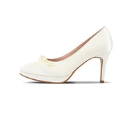 SIRENA รองเท้าเจ้าสาว หัวแหลม ส้นสูง 3.4 นิ้ว รุ่น MAISIE สีงาช้าง