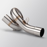 Suitable for  ZX6R ZX 6R ZX-6R motorcycle exhaust pipe middle swing link exhaust pipe 2009-2023