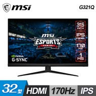 【MSI 微星】G321Q 32型 170Hz 2K HDR電競螢幕【福利品】