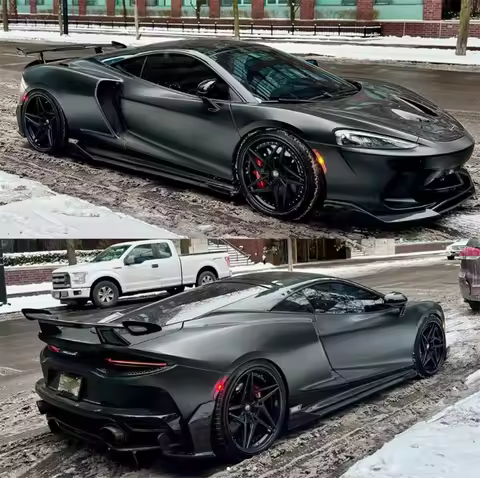 SUNMAX MSO Style Real Carbon Fiber Rear Wing for Mclaren GT Carbon Fiber Tail Wing for Mclaren GT Dr