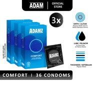 Adam Condom Adamz Comfort Condom kondom Adam 3s12s24s36s extra lubricant condom for men Adam kondom