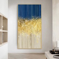 Wealthy tree entryway decorative painting gold abstract painting corridor wall crystal wall painting