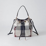 [Direct From Japan] Crestbridge Blue Label Checked Canvas Colon Bucket Bag ( Beige)