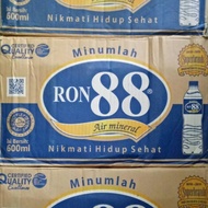 1 Dus Air Minum Mineral Ron 88 Botol 600 ml