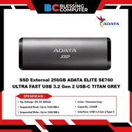 External SSD 256GB ADATA ELITE SE760 ULTRA FAST USB 3.2 Gen 2 USB-C