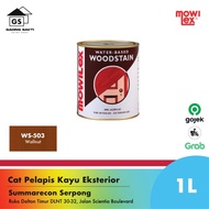 Mowilex Woodstain Waterbased WS-503 Walnut Cat Kayu 1Ltr Terlaris