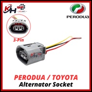 3-Pin PERODUA Myvi Alza Viva TOYOTA Avanza Vios Corolla AE NISSAN Livina Latio Denso Alternator Wiri