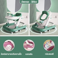 KALA รถหัดเดินเด็ก รถหัดเดิน รถกลมหัดเดิน 6 ล้อ ปรับได้ถึง 3 ระดับ baby walker Foldable
