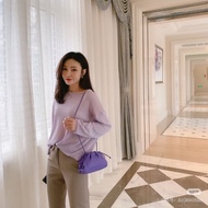 BV 紫色Pouch肩背斜背雲朵包23*13*5 9新 配件塵袋