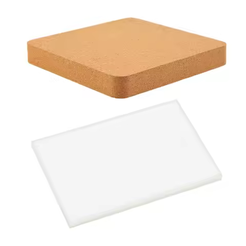 IMZAY 1Pc Leather Cutting Mat Plastic Punching Board Oak Wooden Leathercraft Cutting Board DIY Stamp
