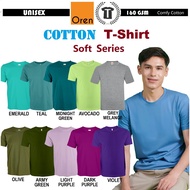 【COMFY】COTTON T-Shirt Round Neck Emerald CT5173/CT5120/CT5130/CT5153/CT5181/CT5145/CT5172 CT51 Oren 