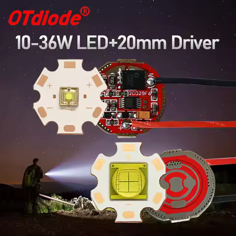 10W 20W 30W LED Beads 5050 XML2 7070 XHP70.2 9090 XHP90 With 20mm 3A 5A 8A Driver Board 1 Mode/5 Mod