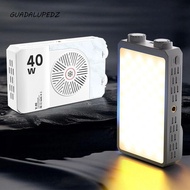 GUADALUPEDZ RGB LED Camera Light, 40W 2800-9000K Mini LED Video Lamp, Compact Adjustable with Tripod
