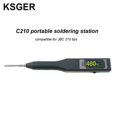 PD210 Soldering Station C210 Portable For JBC Iron Tips 70W USB Welding 1.3 Inch TFT Display DIY Ele