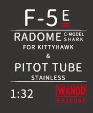 1/32~WANDD~精密樹脂製~國軍/美國F-5E戰鬥機的C構型機鼻+金屬空速管