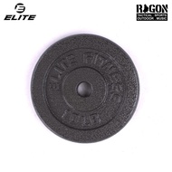 Elite Fitness Standard Barbell Dumbbell Weight Plates – 10 lb & 15 lb Cast Iron Plates for Home Gym