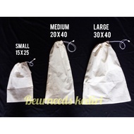 Reusable washable calico strainer bag strainer tea powder coffee spices