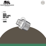 DOUBLE NEPEL REDUCER / NIPPLE REDUCER SS304 1/2" x 1/4", 1/2" x 3/8" INCH