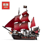 LEPIN 16006 16009 16018 Queen Anne s Revenge Pirates of  Caribbean Building Block Compatible With le