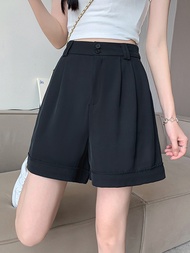LZD Eyouth 20163 women casual shorts high waist Korean Style cargo two button short waist pants for 