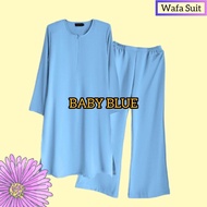 Baju Murah Muslimah suit dress│Muslimah Long dress + Loose pants│ Suit labuh muslimah│ Suit labuh plus size │Blouse new design │Muslimah Suit labuh plus size