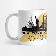 Travel Icon New York City New York Skyline Map Art - New York Coffee Mug