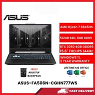 ASUS TUF Gaming A15 FA506N-CGHN777WS R7-8845HS/ 8GB DDR5/ 512GB 4.0/ RTX3050 4GB/ 15.6