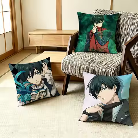 R-Rin Itoshi Blue Lock Cold Ace Style Pillow Case Pattern Printed Pillowcase For Living Room Sofa Cu