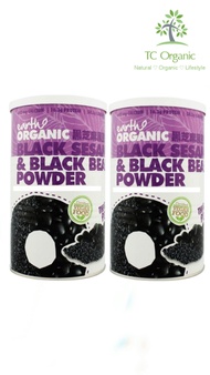 Earth living Blackbean&Blacksesame Powder- Twinper pkt