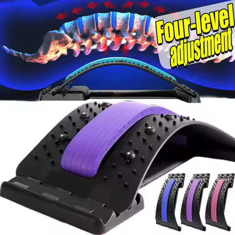 Waist Correction Belt Lumbar Stretcher 100 Massage Point for Back Pain Relief Posture Correction 4 L