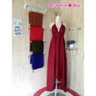 Gaia Pyramid Sexy Plain Long Rayon Dress Woman Dress Woman Dress Dinner Elegant PernikBali