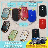 Car Honda HRV 2020 2022 CITY 2014 ACCORD 2014 CRV 1.5TC 2017 Key Cover Casing TPU Silicone Leather K