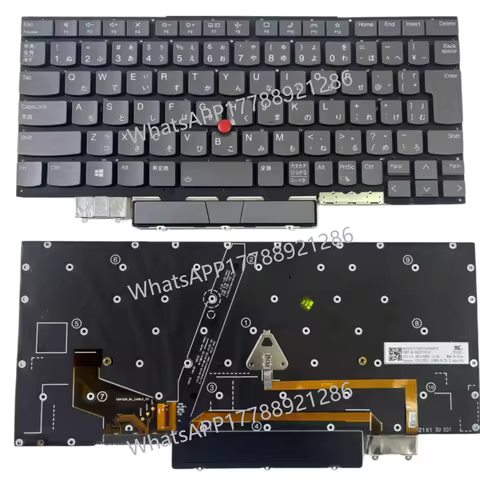 Japanese Backlit Keyboard for Lenovo ThinkPad X1C X1 carbon Gen9 2021 Part No. SN20Z77340-01