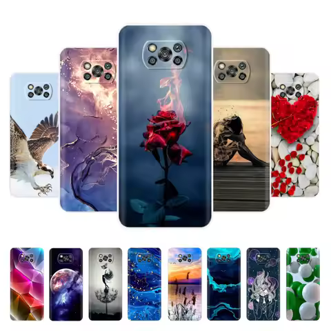 For Xiaomi POCO X3 Case For Poco X3 Pro NFC Silicone Soft Back Cover For Poco X3 POCOX3 X 3 NFC 6.67