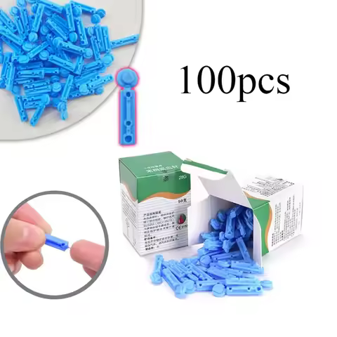 100pcs 28g Blood Lancet Pen Disposable Needles Massage Stick Use for Pen Sterile Lancets Vent Drain 