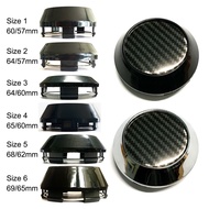 4pc 60/64/65/68/69mm carbon fiber pattern center cover rim hub cap center cap for SSR rays BBS Enkei