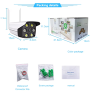 V380 Pro CCTV Camera กล้องวงจรปิด360° Wifi 8MP คืนวิสัยทัศน์ กล้องวงจรปิด 1080P HD Camera กลางแจ้ง ก