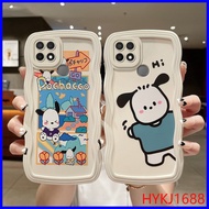 Case Oppo A15 Case OPPO A15S tpu Silikon Motif Gelombang Cover