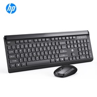 HP CS500ไร้สายแป้นพิมพ์และเมาส์Combo S-รูปคีย์คีย์บอร์ดปลั๊กแอนด์เพลย์Ergonomic 2.4Gเมาส์ไร้สายสำหรั