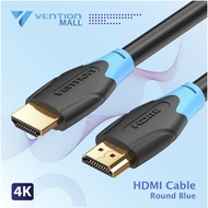 Vention HDMI Male to HDMI 2.0 4K Round Gold Plate Cable 50CM 75CM 1M