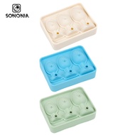 SONONIA Silicone Ice Cubes Model Ice Cubes Tray 3 Grids Easy to Demould Ice Cubes Maker for Beverage