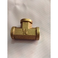 Brass T-joint 1/ 4"